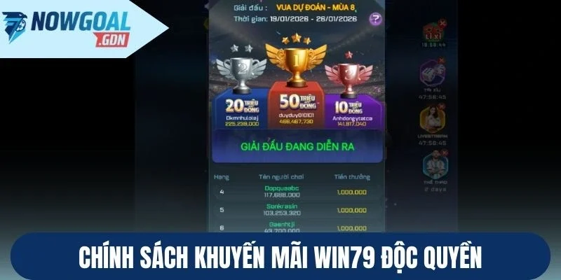 Chính sách khuyến mãi Win79 độc quyền